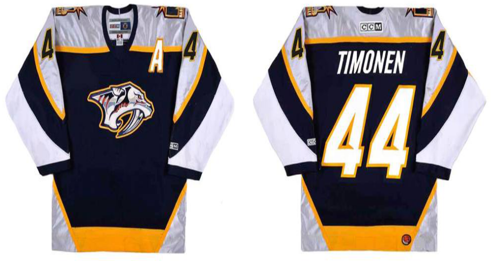 2019 Men Nashville Predators #44 Timonen black CCM NHL jerseys